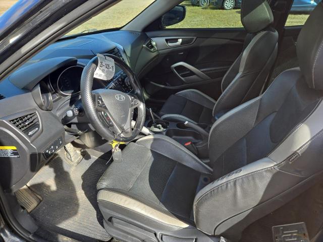 KMHTC6AE7FU242668 - 2015 HYUNDAI VELOSTER TURBO BLACK photo 7