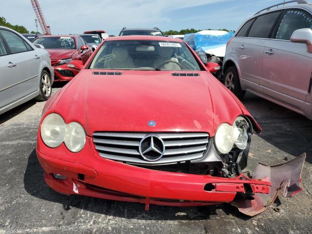 WDBSK75F03F018247 - 2003 MERCEDES-BENZ SL 500R RED photo 5