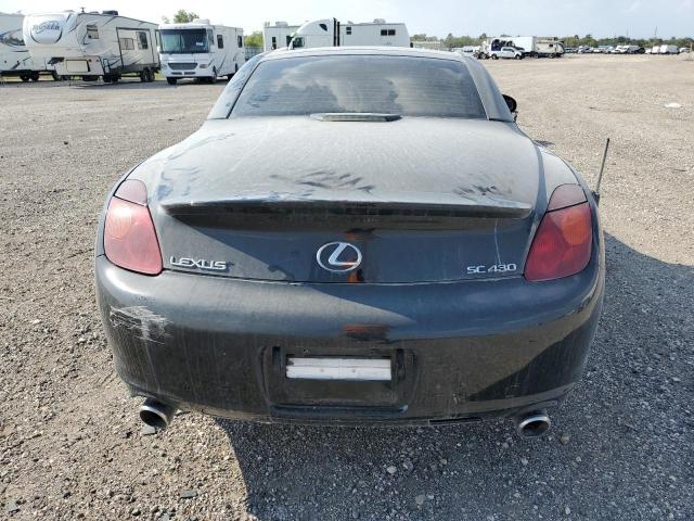 JTHFN48YX40052611 - 2004 LEXUS SC 430 BLACK photo 6