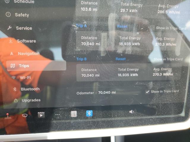 5YJ3E1EA6LF737070 - 2020 TESLA MODEL 3 WHITE photo 9