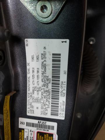 5TFUW5F10GX568571 - 2016 TOYOTA TUNDRA DOUBLE CAB SR/SR5 GRAY photo 12