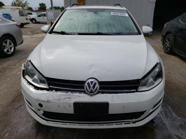 3VWFA7AU2FM504182 - 2015 VOLKSWAGEN GOLF SPORT TDI S WHITE photo 5