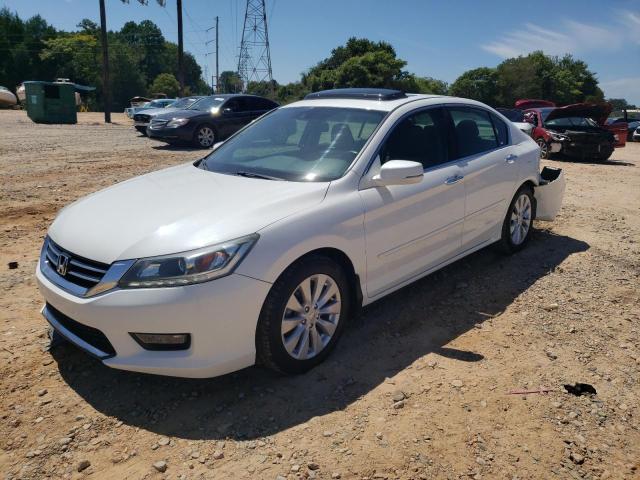 1HGCR3F87EA020346 - 2014 HONDA ACCORD EXL WHITE photo 1