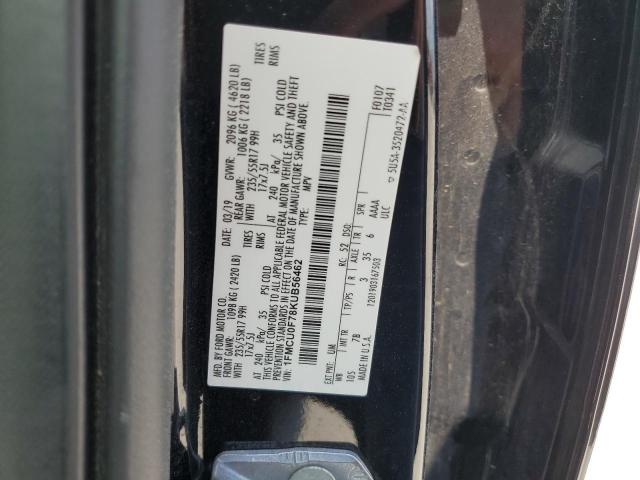 1FMCU0F78KUB56462 - 2019 FORD ESCAPE S შავი ფოტო 13