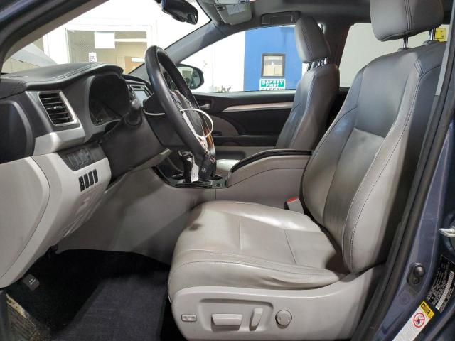 5TDJKRFH6FS195947 - 2015 TOYOTA HIGHLANDER XLE BLUE photo 7