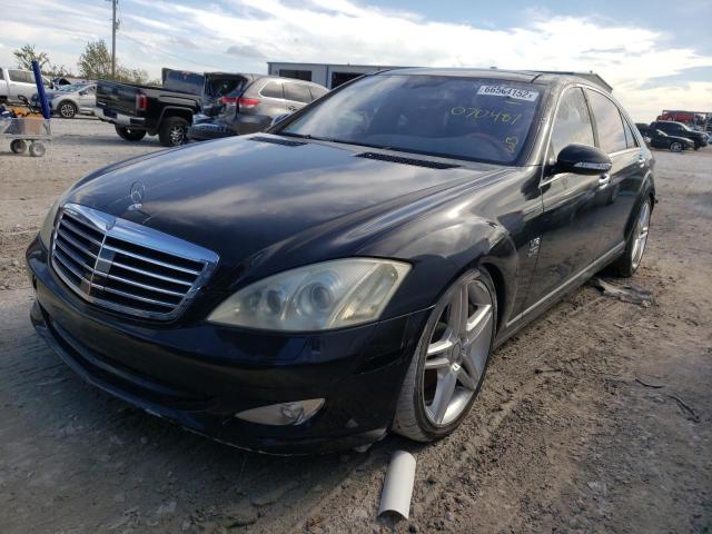 WDDNG76X57A070487 - 2007 MERCEDES-BENZ S 600 BLACK photo 2