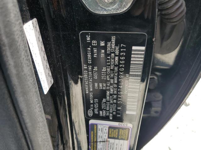 5XXGT4L39KG366317 - 2019 KIA OPTIMA LX Schwarz Foto 12