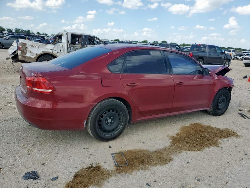 1VWAT7A35FC073527 - 2015 VOLKSWAGEN PASSAT S RED photo 3