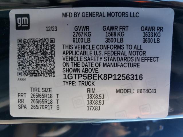 1GTP5BEK8P1256316 - 2023 GMC CANYON ELEVATION BLACK photo 13