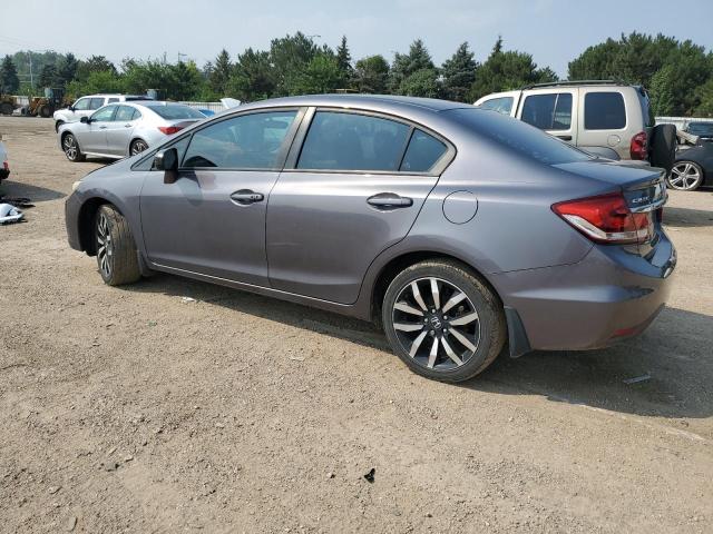 19XFB2F97EE079137 - 2014 HONDA CIVIC EXL GRAY photo 2