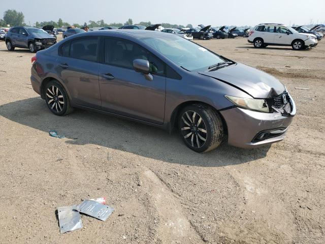 19XFB2F97EE079137 - 2014 HONDA CIVIC EXL GRAY photo 4