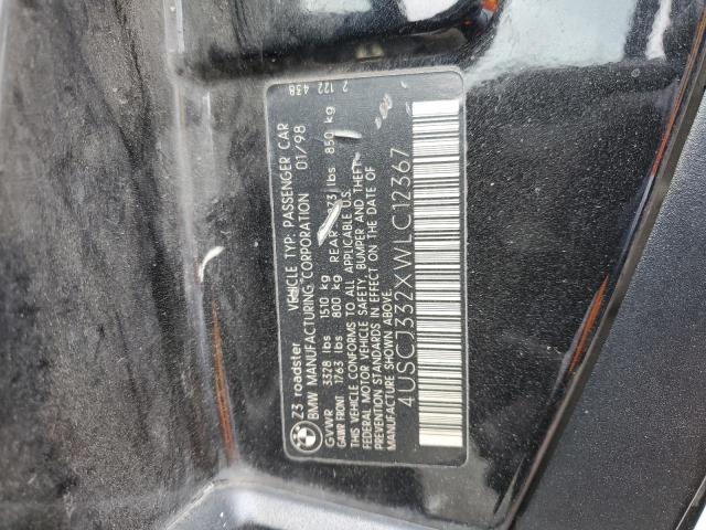 4USCJ332XWLC12367 - 1998 BMW Z3 2.8 BLACK photo 12