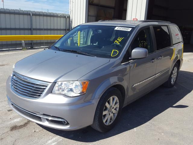 2C4RC1BG0DR821691 - 2013 CHRYSLER TOWN & COU TOURING SILVER photo 2