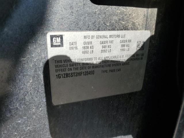 1G1ZB5ST2HF128490 - 2017 CHEVROLET MALIBU LS GRAY photo 13