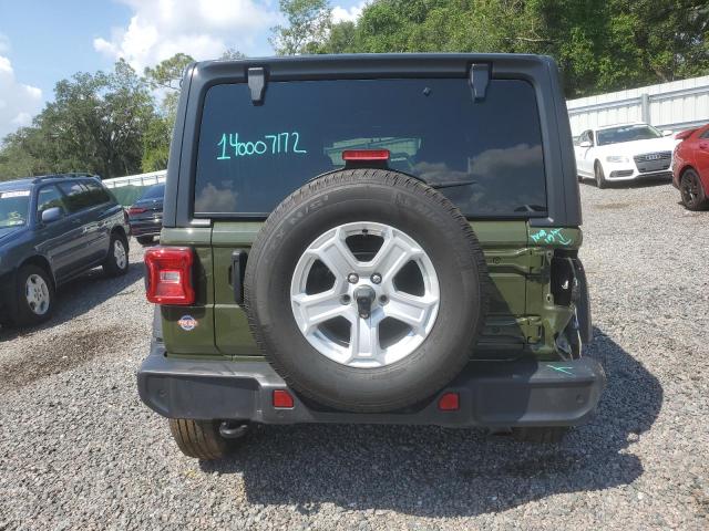 1C4HJXDN4MW526536 - 2021 JEEP WRANGLER U SPORT GREEN photo 6