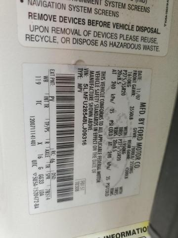 5LMFU28548LJ09316 - 2008 LINCOLN NAVIGATOR 白色 照片 13