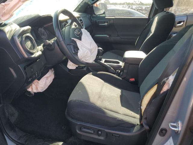 5TFAZ5CN8MX112430 - 2021 TOYOTA TACOMA DOUBLE CAB SILVER photo 7