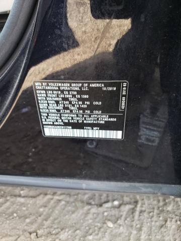 1V2RR2CA2KC611788 - 2019 VOLKSWAGEN ATLAS SEL BLACK photo 12