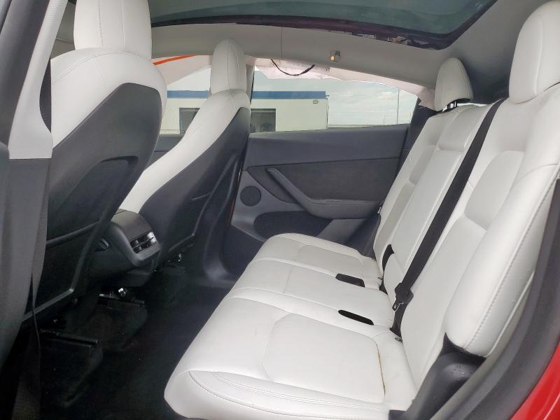 7SAYGAEE5PF591451 - 2023 TESLA MODEL Y RED photo 10