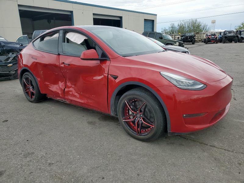 7SAYGAEE5PF591451 - 2023 TESLA MODEL Y RED photo 4