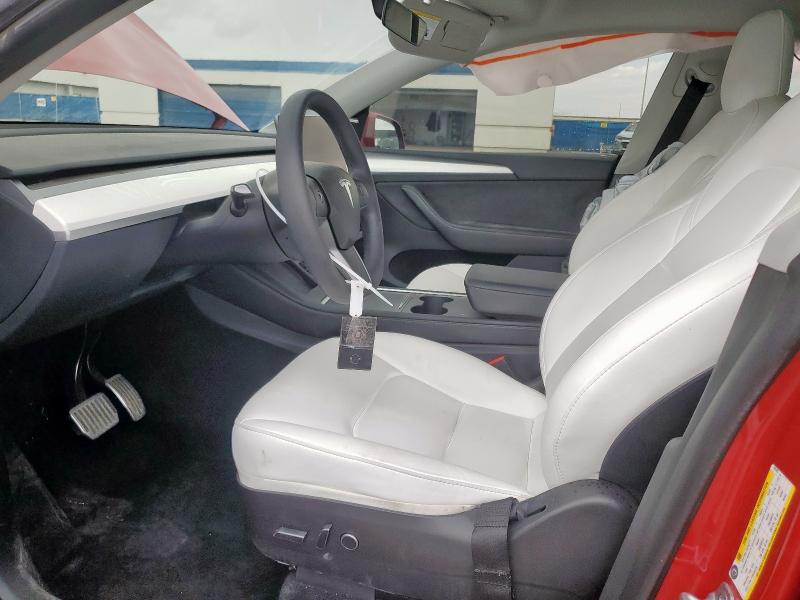 7SAYGAEE5PF591451 - 2023 TESLA MODEL Y RED photo 7