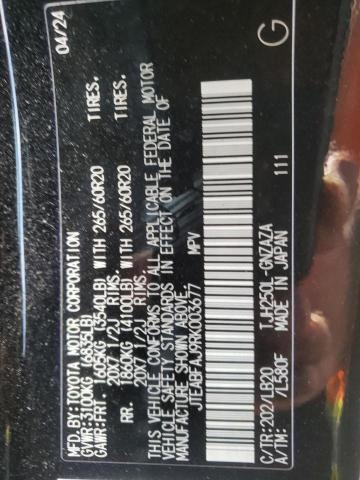 JTEABFAJ9RK003677 - 2024 TOYOTA LAND CRUIS BASE BLACK photo 21