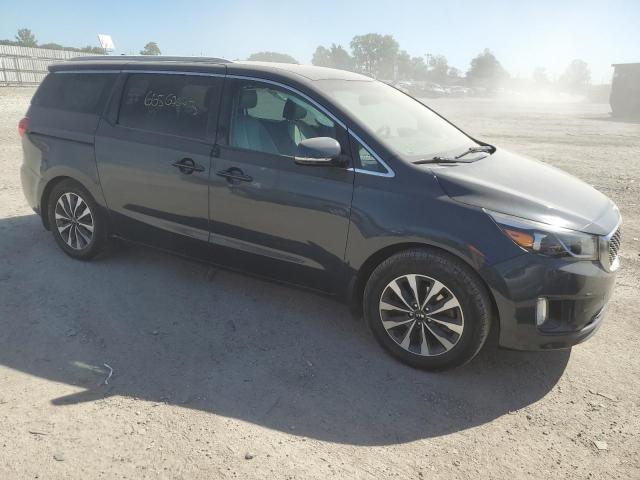 KNDMC5C10F6064782 - 2015 KIA SEDONA EX BLUE photo 4