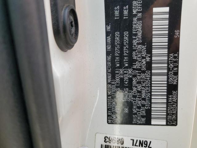 5TDYY5G12ES054850 - 2014 TOYOTA SEQUOIA PLATINUM WHITE photo 14