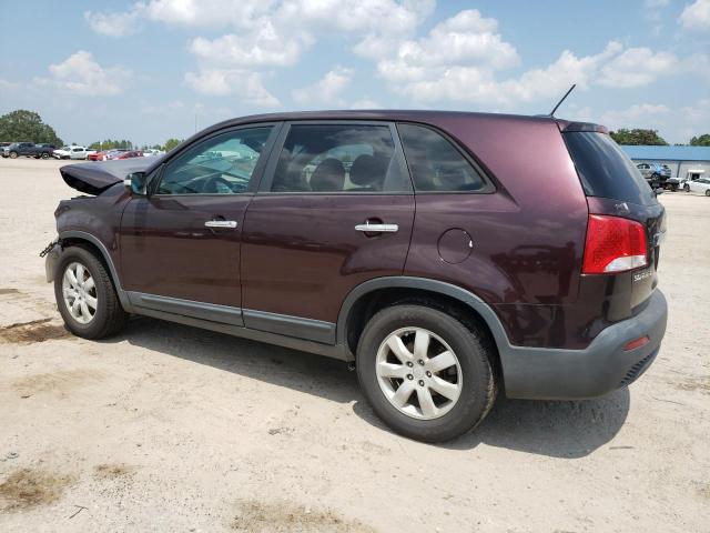 5XYKT3A11BG015340 - 2011 KIA SORENTO BASE BURGUNDY photo 2