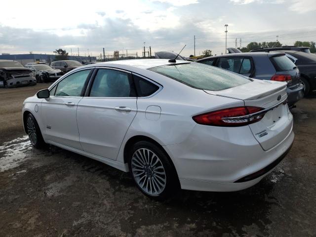 3FA6P0SU9HR170462 - 2017 FORD FUSION TITANIUM PHEV WHITE photo 2