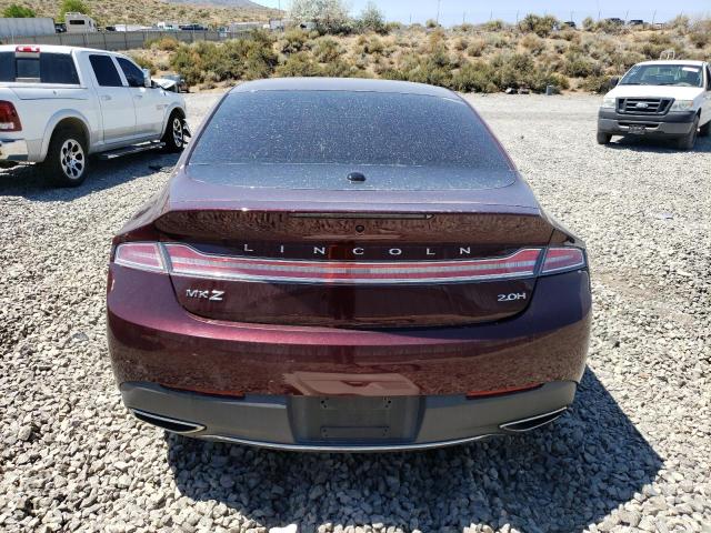 3LN6L5MU0HR611794 - 2017 LINCOLN MKZ HYBRID RESERVE RED photo 6