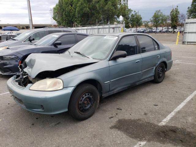 2HGEJ6610YH557134 - 2000 HONDA CIVIC BASE GREEN photo 1