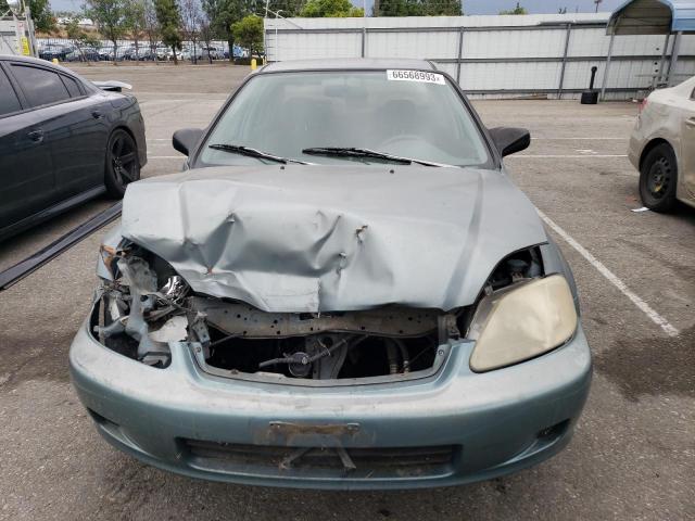 2HGEJ6610YH557134 - 2000 HONDA CIVIC BASE GREEN photo 5