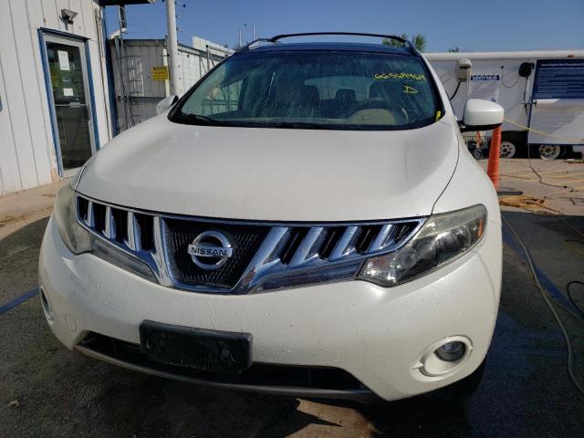 JN8AZ18W59W114826 - 2009 NISSAN MURANO S WHITE photo 5