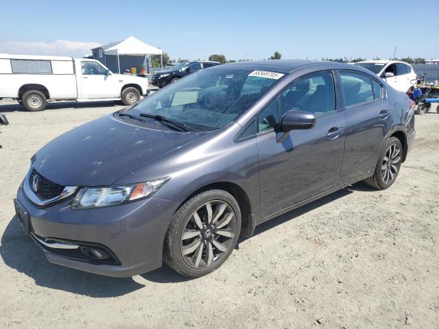 2HGFB2F90FH553338 - 2015 HONDA CIVIC EXL GRAY photo 1