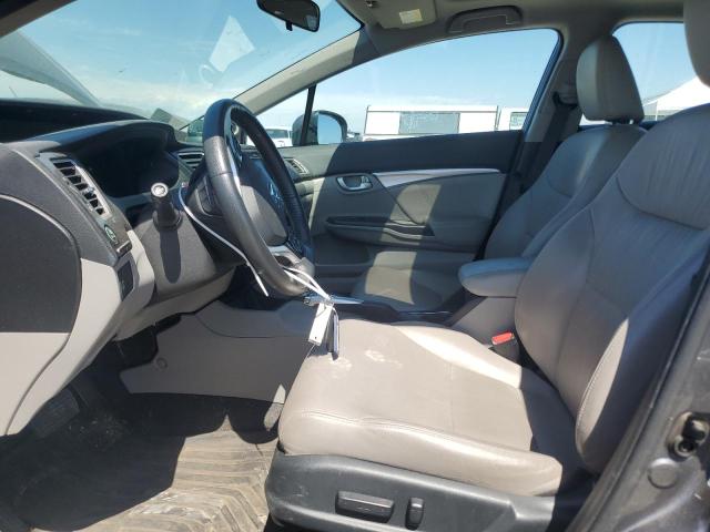 2HGFB2F90FH553338 - 2015 HONDA CIVIC EXL GRAY photo 7
