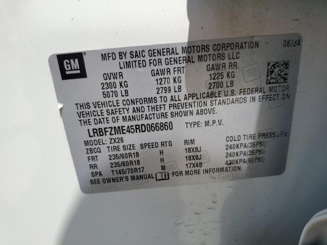 LRBFZME45RD066860 - 2024 BUICK ENVISION PREFERRED WHITE photo 13