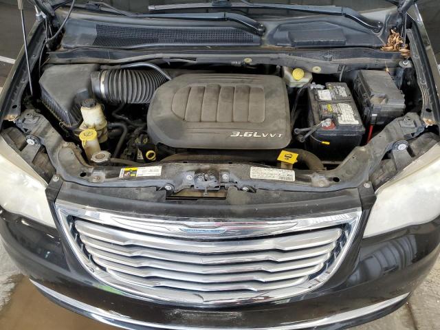 2C4RC1CG3DR542279 - 2013 CHRYSLER TOWN & COU TOURING L BLACK photo 12