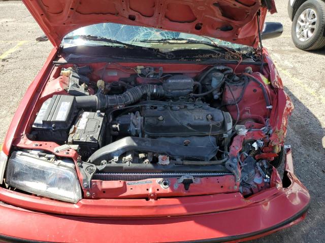 2HGED6356MH548270 - 1991 HONDA CIVIC DX RED photo 11