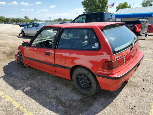 2HGED6356MH548270 - 1991 HONDA CIVIC DX RED photo 2