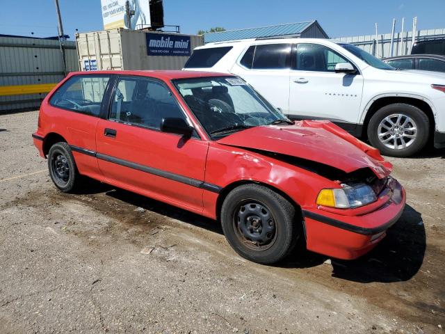 2HGED6356MH548270 - 1991 HONDA CIVIC DX RED photo 4