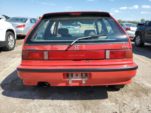 2HGED6356MH548270 - 1991 HONDA CIVIC DX RED photo 6