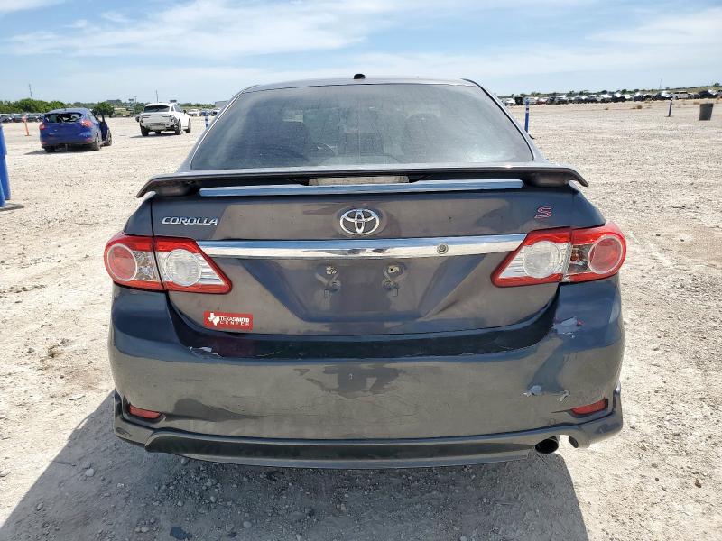 5YFBU4EE4DP084716 - 2013 TOYOTA COROLLA BASE رمادي صورة 6