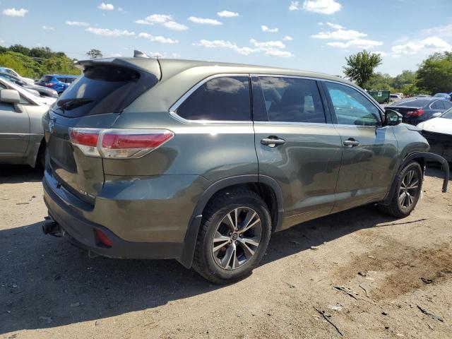5TDJKRFH8GS338169 - 2016 TOYOTA HIGHLANDER XLE Yaşıl foto 3