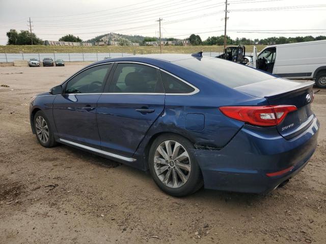 5NPE34AF1FH052238 - 2015 HYUNDAI SONATA SPORT BLUE photo 2
