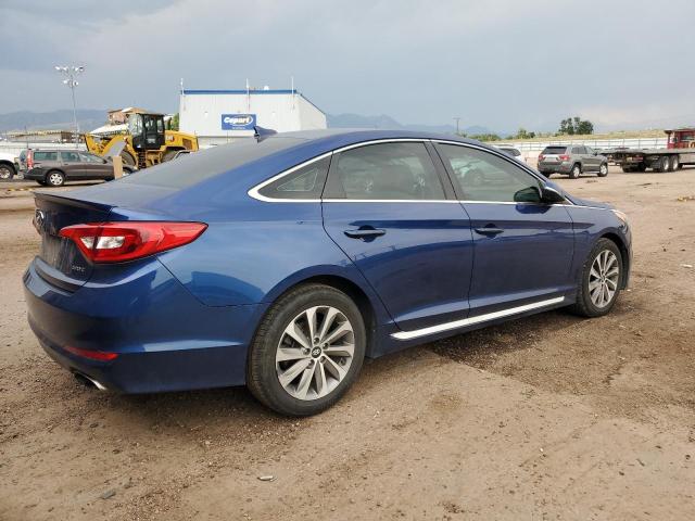 5NPE34AF1FH052238 - 2015 HYUNDAI SONATA SPORT BLUE photo 3