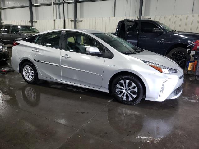 JTDL9MFU3N3033407 - 2022 TOYOTA PRIUS LE SILVER photo 4