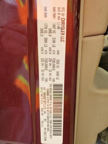 1A8HX58T39F711172 - 2009 CHRYSLER ASPEN LIMITED 勃艮第红 照片 14