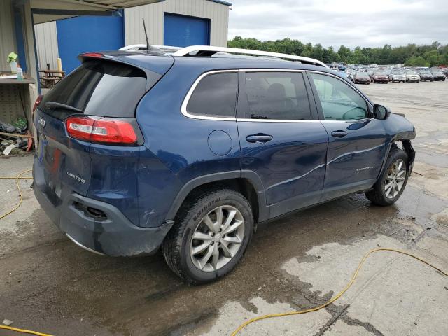 1C4PJMDB1JD574910 - 2018 JEEP CHEROKEE LIMITED BLUE photo 3