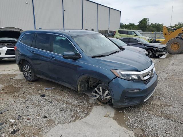 5FNYF6H5XMB089474 - 2021 HONDA PILOT EXL BLUE photo 4